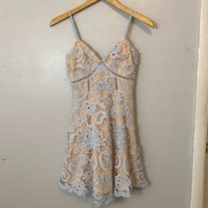 By The Way. Lace Strap Mini Dress